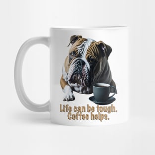 Coffee and Grumpy Bulldog Mug